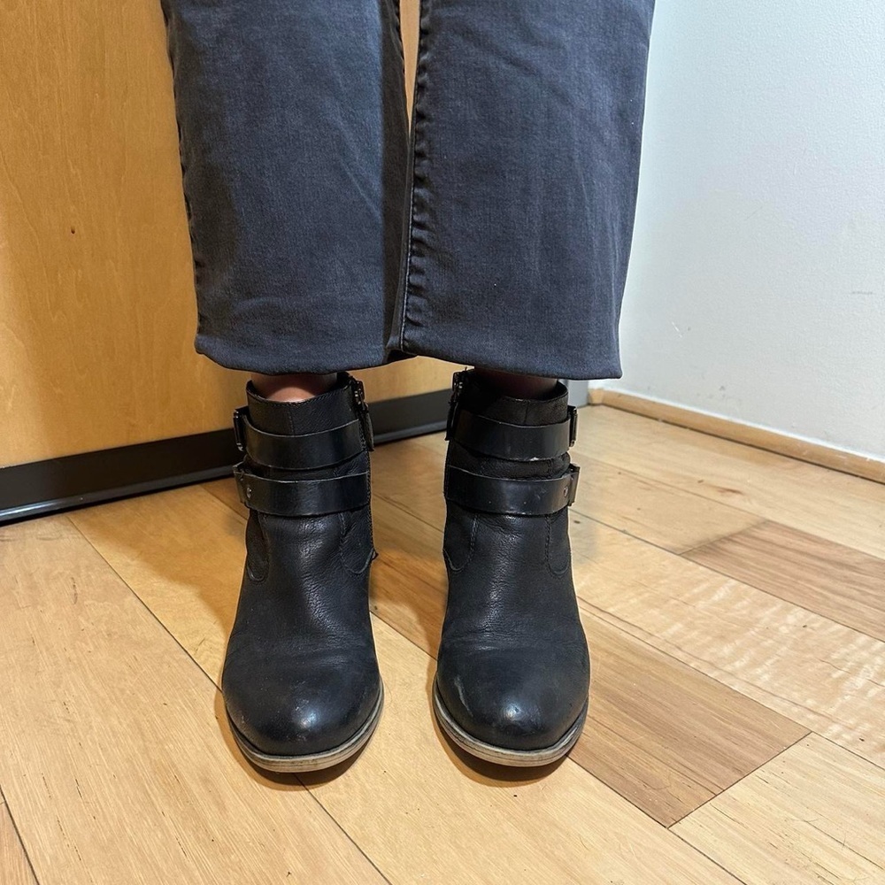 Franco Sarto Black Heeled Boots - Picture 8 of 8